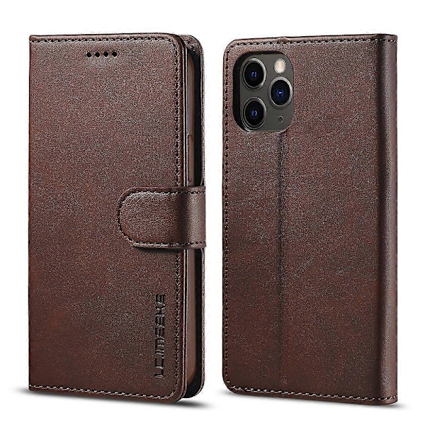 LC.IMEEKE Wallet Stand Læder Shell Mobiltelefon Cover til iPhone 12 Pro Max 6.7 tommer Multicolor Style E
