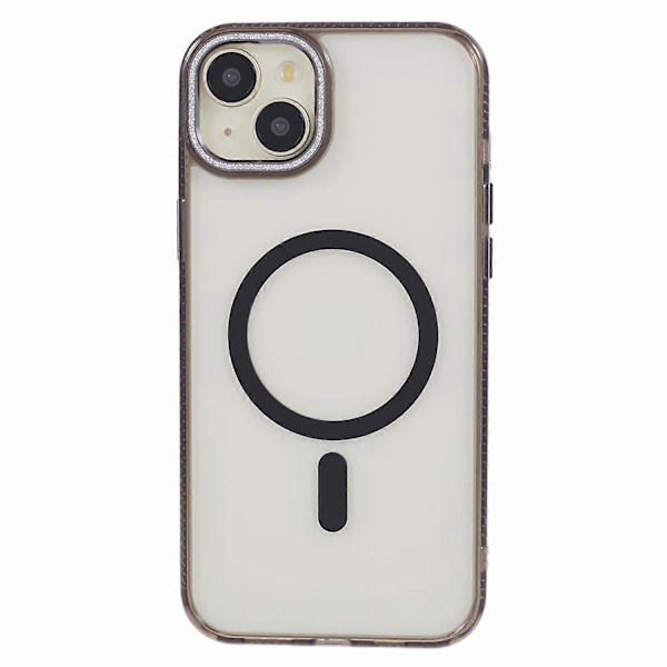 Skal för iPhone 15 Plus Kompatibelt med MagSafe, Magnetisk Ring+TPU+PC+Aluminiumlegeringsskal Multicolor Style B