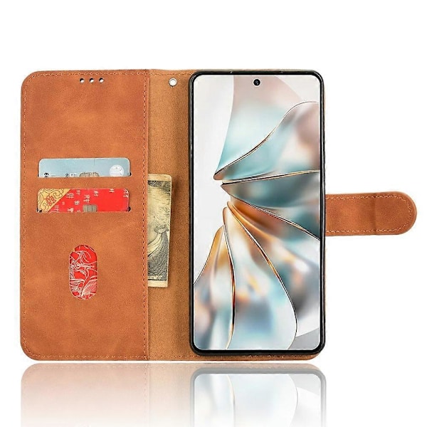 Læderetui til ZTE nubia Z60S Pro 5G, hudvenligt anti-drop wallet flip telefoncover Multicolor Style E