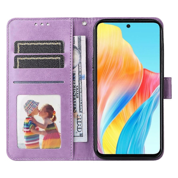 Mobilskal för Oppo A58 4G, Plånboksfodral PU Läder Solros Tryckt Telefonskal Multicolor Style C