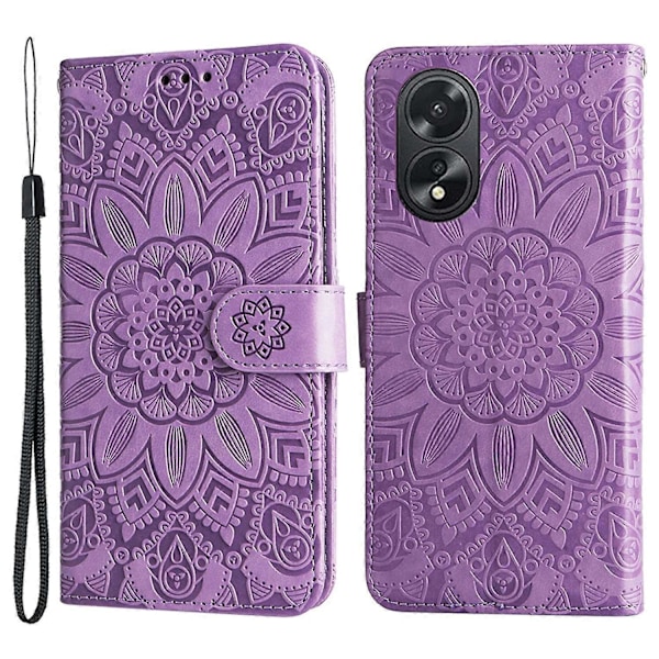 Til Oppo A38 4G Etui Wallet Slim-Fit PU Læder Magnetisk Telefon Cover Multicolor Style C