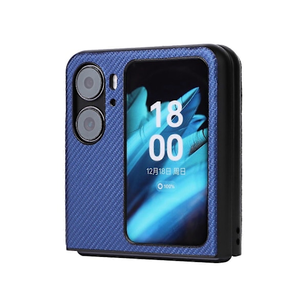 Til Oppo Find N2 Flip 5G Anti-ridse Telefon Bagcover PU Læder+PC Skridsikkert Telefonetui Multicolor Style B