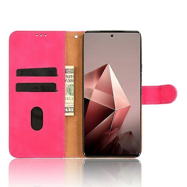 Läderfodral för Infinix Note 50s 5G, Skinnkänsla, Anti-fall, Plånboksfodral med Flip Multicolor Rose