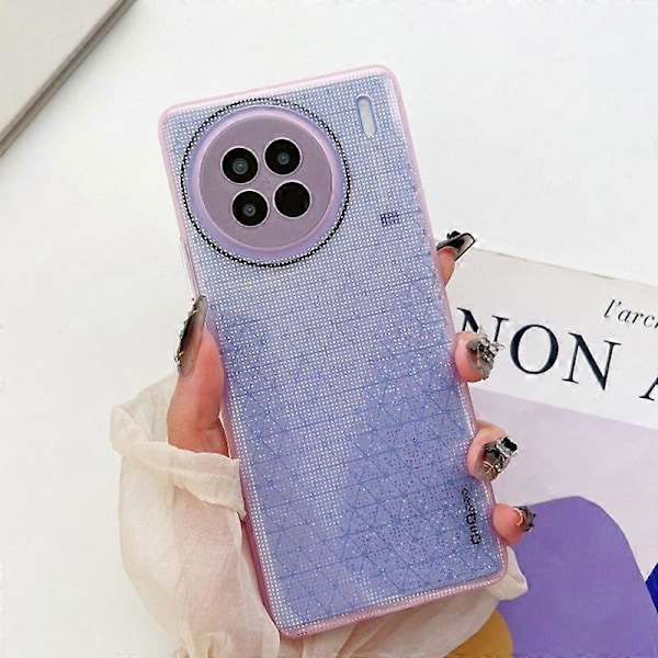 Q.COO Etui til vivo X90 Pro 5G Sødt Bling Glitter TPU Skal Telefon Cover Multicolor Style C