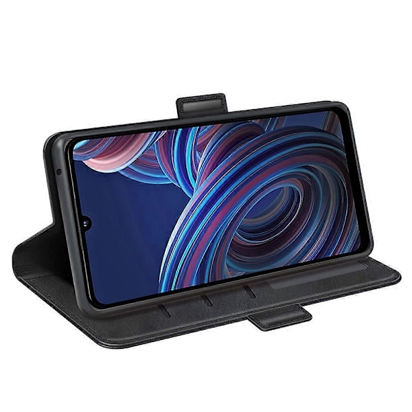 ZTE Blade A72 5G -puhelimen kuvioitu PU-nahkakotelo, jossa on kaksoismagneettiteline, lompakko ja iskunkestävä puhelinkotelo Multicolor Style A