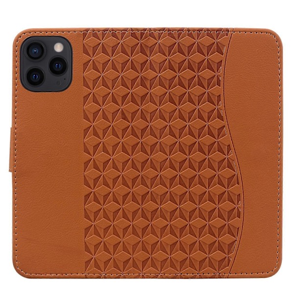För iPhone 15 Pro Skal PU Läder Präglat Ställ Plånbok Telefonfodral Multicolor Style D