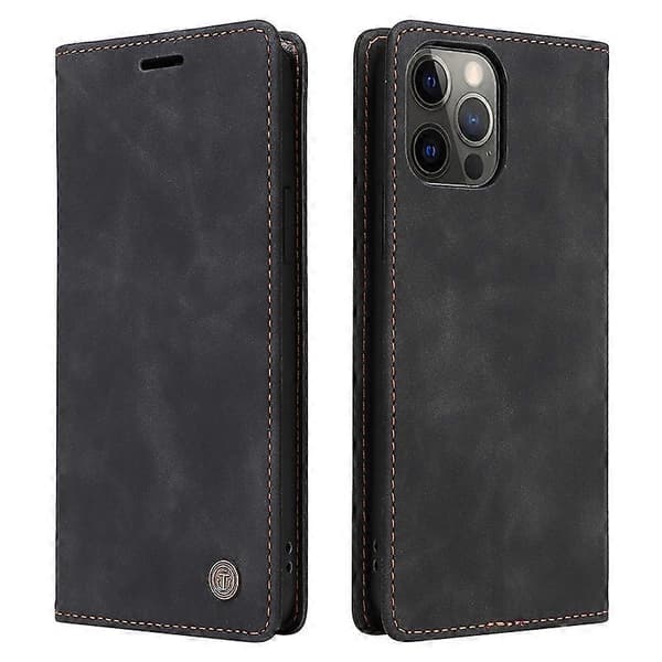 006-serien Fodral för iPhone 15 Pro PU Läder Telefonskal med Plånboksstativ Multicolor Style E