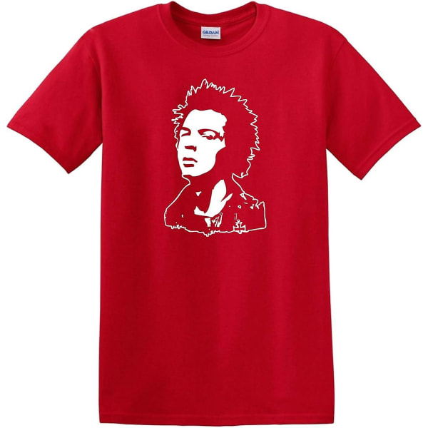 Sid Vicious Sex Pistols Punk Che Guevara T-shirt i tung bomull Red 3XL