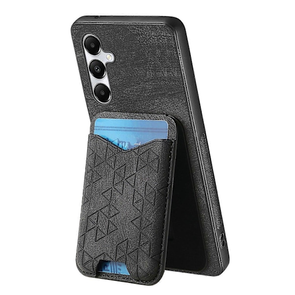 Til Samsung Galaxy A05s 4G Etui med Præget Mønster, Kortholder, Støttefod, Læder Bagside Cover Multicolor Style D