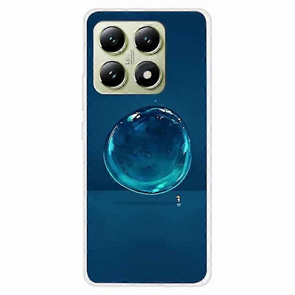 Til Xiaomi 14T TPU Cover Mønsterprint Anti-Drop Telefon Bagcover Multicolor Water