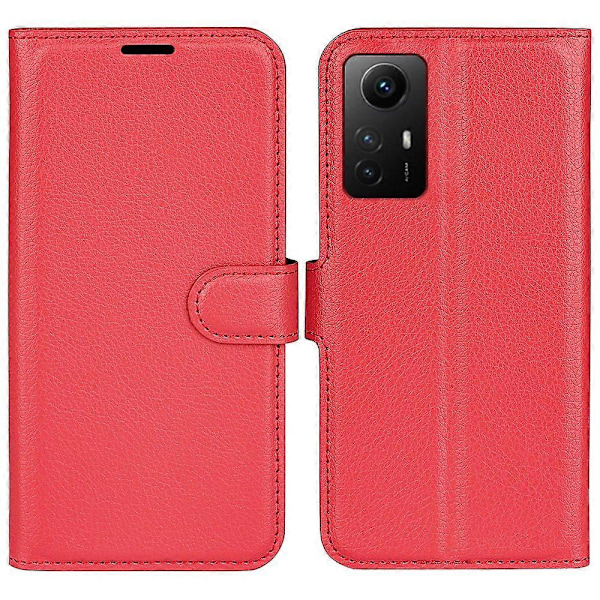 Til Xiaomi Redmi Note 12S 4G Litchi Tekstur Wallet Telefon Cover Stativ PU Læder Etui Multicolor Style D