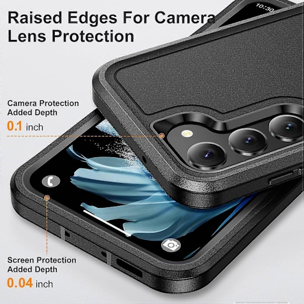 For Samsung Galaxy S23 Hybrid PC+TPU Telefondeksel Sklisikkert Støtsikkert Bakdeksel Multicolor Style C