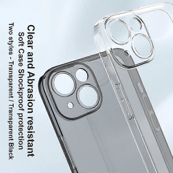 IMAK UX-5 Serie för iPhone 14 Transparent Anti-damm Telefonskal Flexibelt TPU Skal Baksida