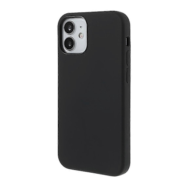 Solid Silikon Slim Mikrofiberfôr Dempet Teksturdeksel for iPhone 12 mini 5.4 tommer
