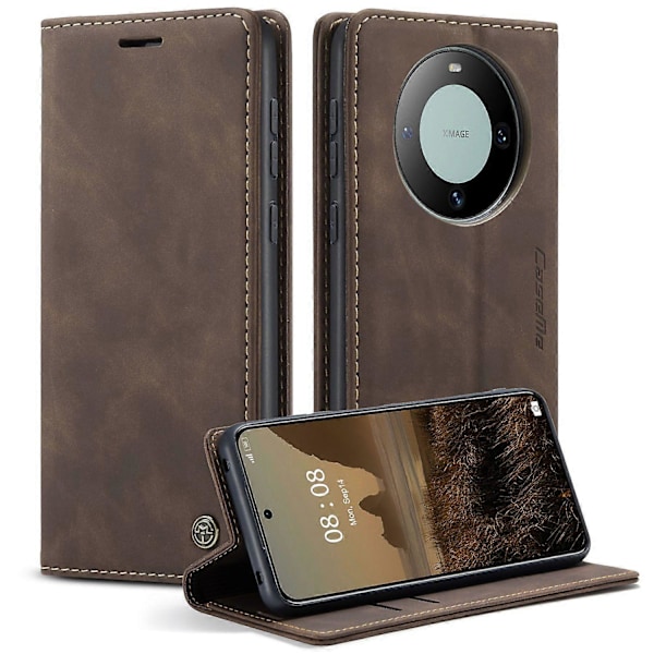 Til Huawei Mate 60 Etui CASEME 013 Serie Kortholder Stativ Læder Telefon Cover Multicolor Style D