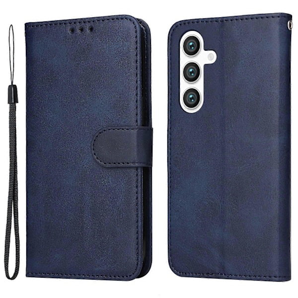Plånboksfodral för Samsung Galaxy S24+ PU Läder Kalvtextur Telefonskal Multicolor Style E
