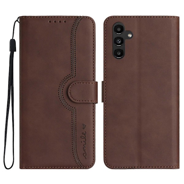 YX0030 Plånboksfodral i PU-läder för Samsung Galaxy S23 FE med tryckt stativ och flip-skydd Multicolor Style C