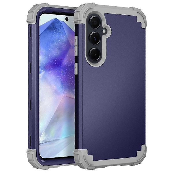 L-Style Skal för Samsung Galaxy A55 5G Anti-Scratch PC+TPU Telefonfodral Multicolor Style A