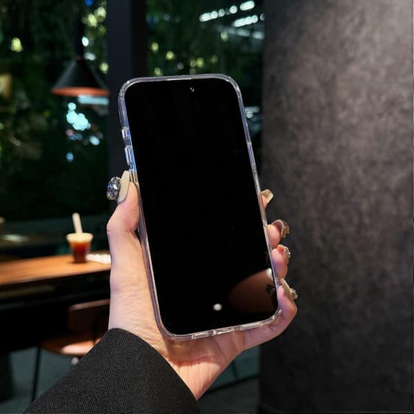 Magnetisk IMD blomstermønster TPU+PC klart bakdeksel til iPhone 16 Pro Max Multicolor Style C