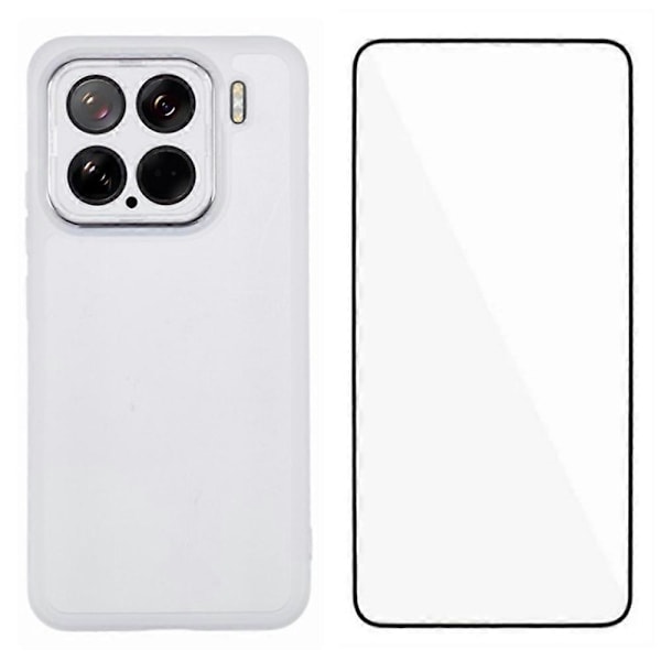 WANLONFENG DKSM -sarja Xiaomi 15 TPU -kotelolle, galvanoidulla kehyksellä ja karkaistulla lasilla Multicolor Style B