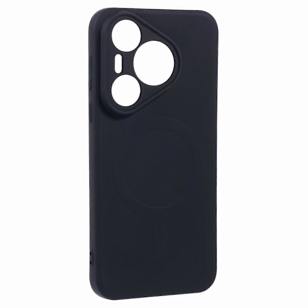 Til Huawei Pura 70 Cover Stødsikkert TPU Telefon Cover Kompatibelt med MagSafe - Mørkelilla Multicolor Black