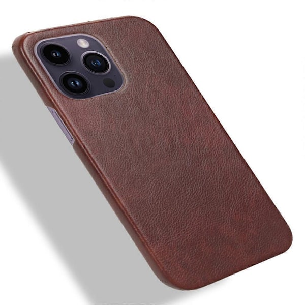 iPhone 15 Pro puhelinkotelo PU-nahkapäällysteinen TPU Litsi-kuvioitu suojus Multicolor Style D