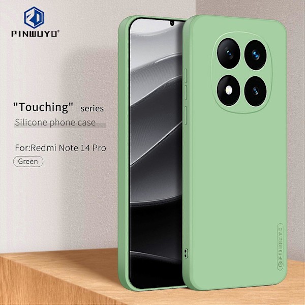 Xiaomi Redmi Note 14 Pro 5G PINWUYO Sense -sarjan nestemäinen silikoni TPU-puhelinkotelo Multicolor Style C