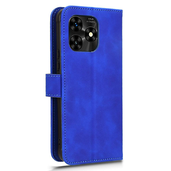 För Umidigi G5 Mecha Case Pu Läder anti-scratch Telefonskydd med plånbok och stativ Blue