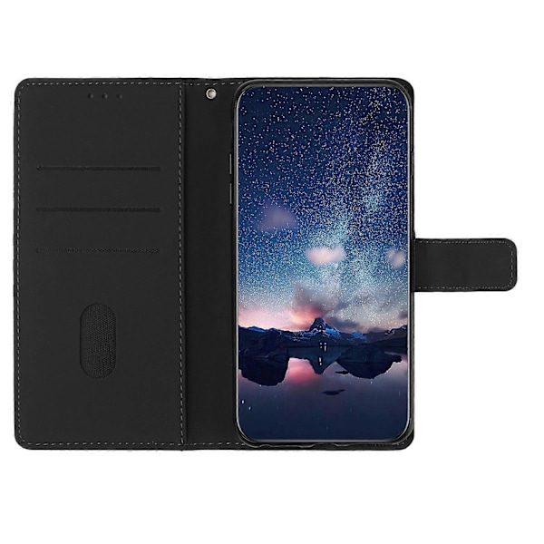Til Oppo A38 4G Etui Præget Rombe Læder Telefon Wallet Cover Multicolor Style E