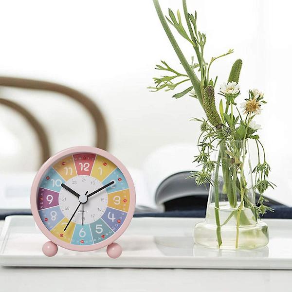 Learning Clock For Kids - Väggklockor för barn för sovrum pink