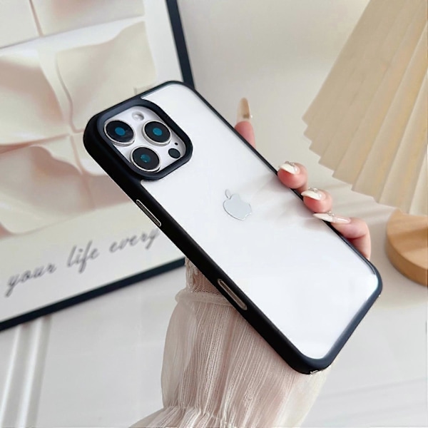 iPhone 16 Pro -kotelo TPU+PC Kristallinkirkas takakansi kaulanauhan rei'illä Multicolor Style C