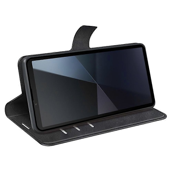 Til Sony Xperia 10 VI Taske Wallet Kalvetekstur Læder Telefon Cover Multicolor Style A