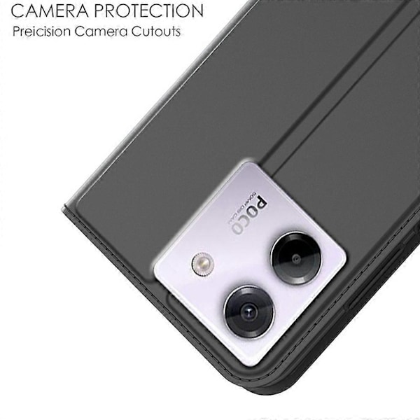 Xiaomi Poco M7 Pro 5G -kotelo PU-nahkainen puhelinkuori korttipidikkeellä, jalustalla ja magneettisella sulkimella Multicolor Style A