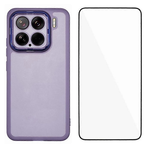 WANLONFENG DKSM -sarja Xiaomi 15 TPU -kotelolle, galvanoidulla kehyksellä ja karkaistulla lasilla Multicolor Style D