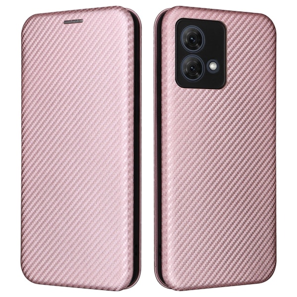 För Motorola Moto G84 5g Case Cover med korthållare Rose Gold