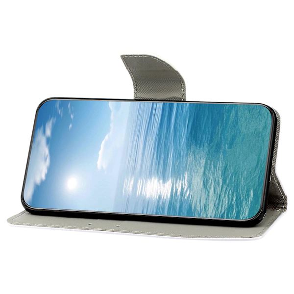 För Xiaomi Redmi 12c 4g Pu cover Mönstertryck Plånboksställ Flip Phone case Tiger