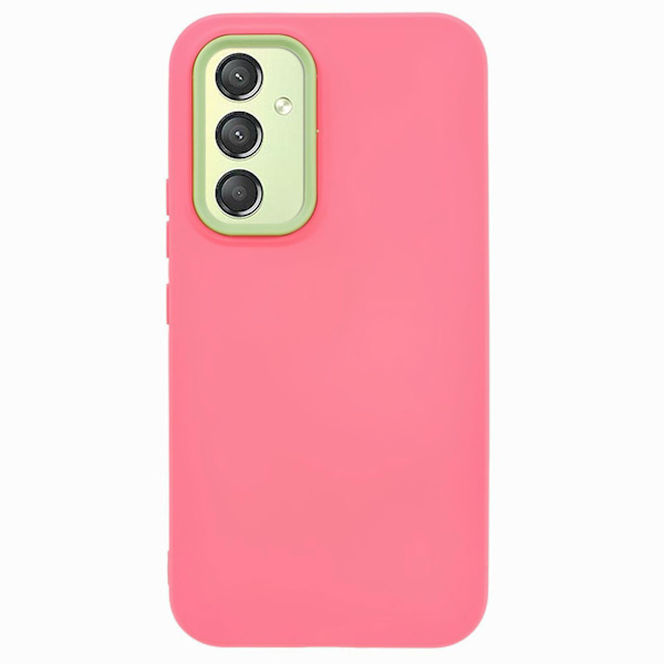 Telefondeksel til Samsung Galaxy A24 4g Avtakbar Ramme PC+tpu Gummibelagt Deksel Rose Pink