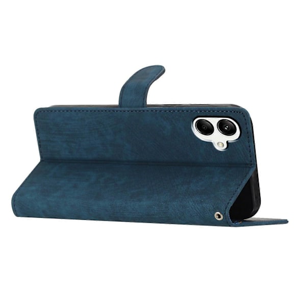 Til Samsung Galaxy A05 4G Etui PU Læder Foldbart Stativ Ensfarvet Telefoncover Multicolor Style D