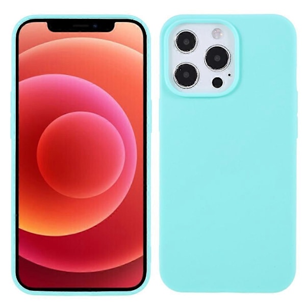 För iPhone 13 Pro 6.1 tum Slim Surface Layer Slät Matt Mjuk Flexibel TPU Skal Multicolor Style D