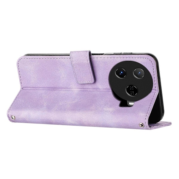 Til TECNO Camon 30 Pro 5G Mobiltelefon Etui Trekant Præget Læder Støtte Cover Multicolor Style D