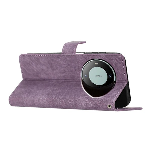 Til Huawei Mate 60 Etui Folio Flip Ensfarvet Hud-berørings Telefon Stand Læder Cover Multicolor Style C