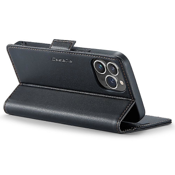 CASEME 023 Serie Til iPhone 15 Pro Max RFID Blokerende Læder Wallet Case Flip Stand Telefon Cover Multicolor Style A