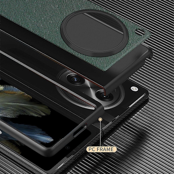 Oppo Find N3 5G/OnePlus Open -kotelo, ristikkäiskuvioitu kumipinnoitettu PU-nahka + PC-älypuhelinkuori Multicolor Style C