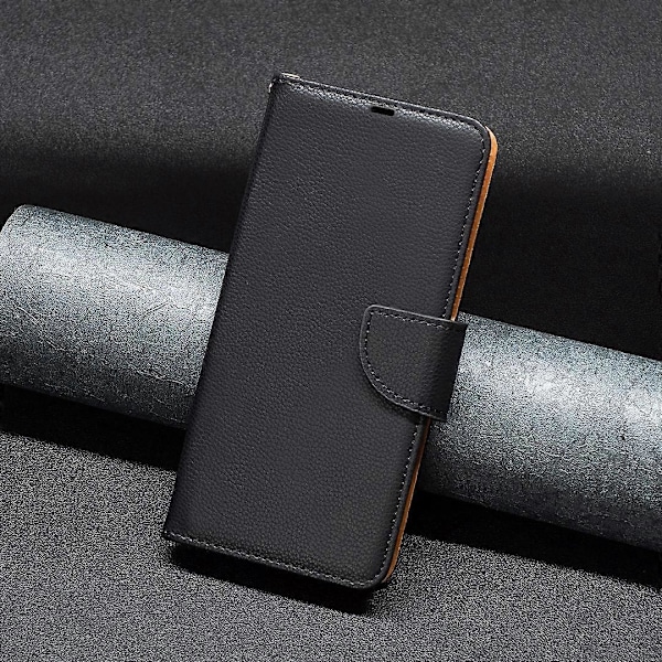 För Xiaomi Redmi 12 4G Mobilskal Plånbok PU Läder Telefon Flip Ställ Fodral med Rem Multicolor Style F
