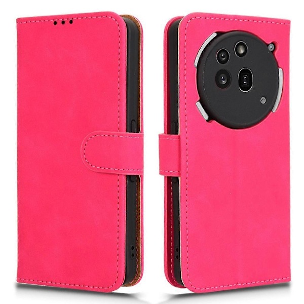 Læderetui til Nothing Phone Pro, hudvenlig, anti-drop, pung, flip-cover Multicolor Rose