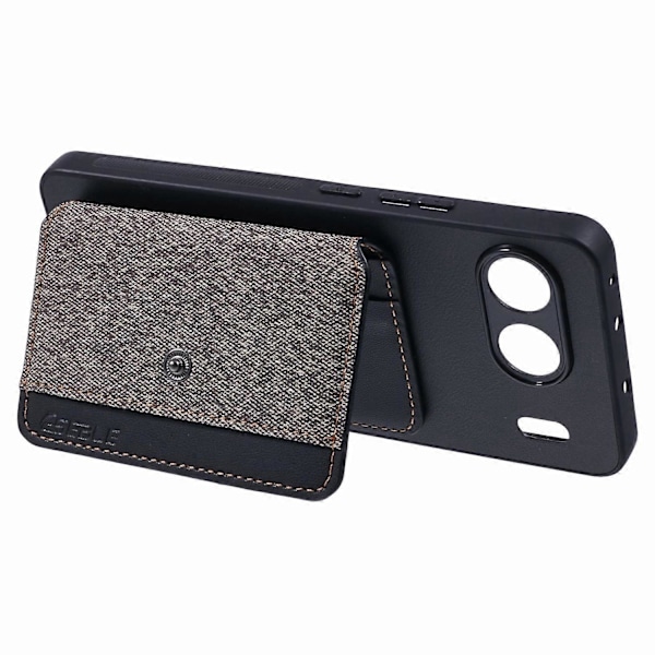OnePlus Nord 4 puhelinkuori, liimattava korttitasku, värien sovitus ja jalusta- Multicolor Grey
