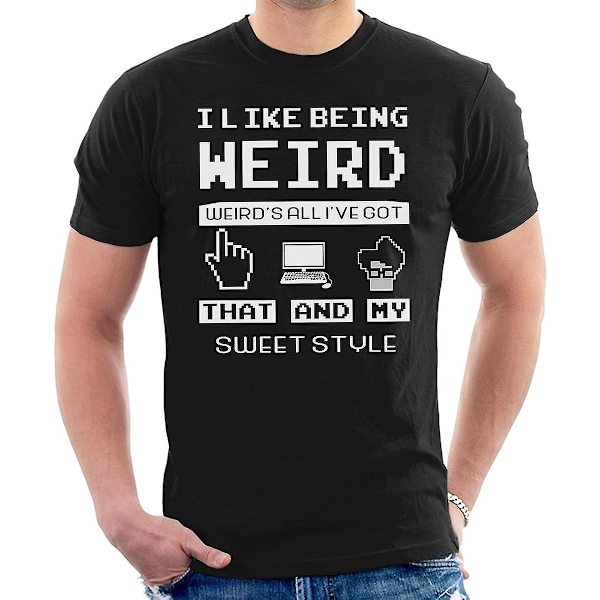 It Crowd Maurice Moss Weird Is All Ive Got miesten t-paita Black M