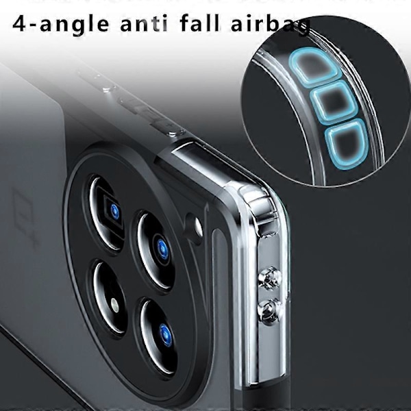 OnePlus 12 5G Jääkuvioitu Kotelo TPU+PC Ilmatyyny Suojakuori