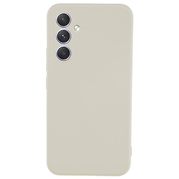 För Samsung Galaxy S23 Fe Fiberfoder Gummibelagt Tpu- cover anti-scratch case White