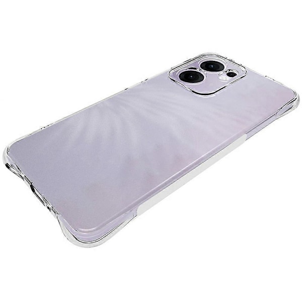 För Oppo Reno13 F 5G TPU Telefonfodral Halkfritt Transparent Mobilskal